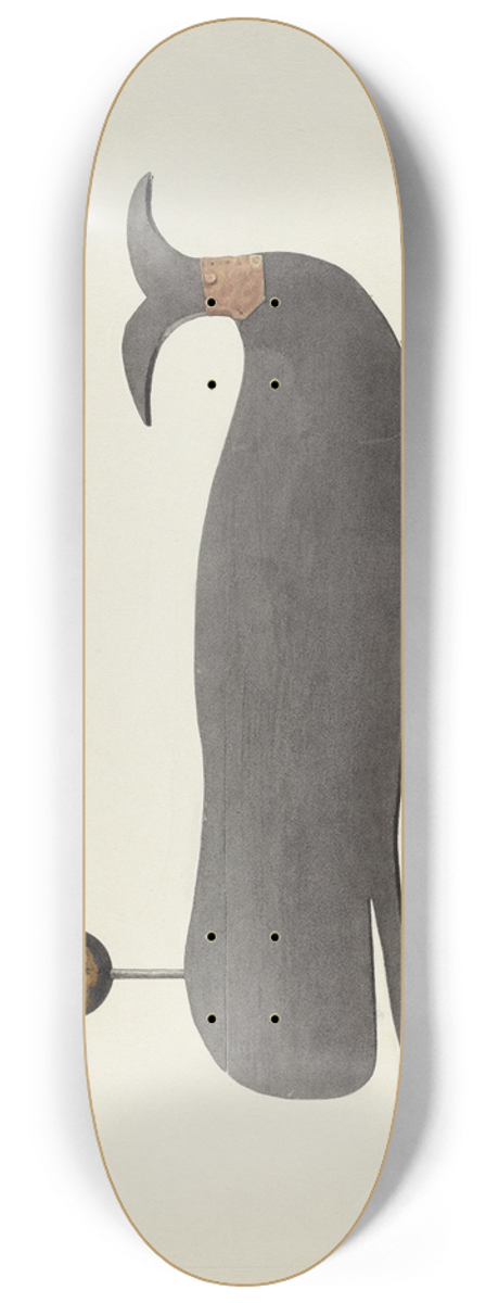 Marian Page - Whale Weather Vane 8.25 inch art skate deck