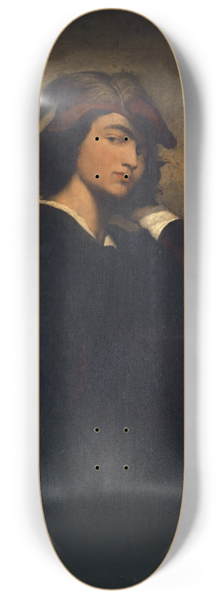 Anselm Feuerbach - Self-Portrait 8.25 inch art skate deck