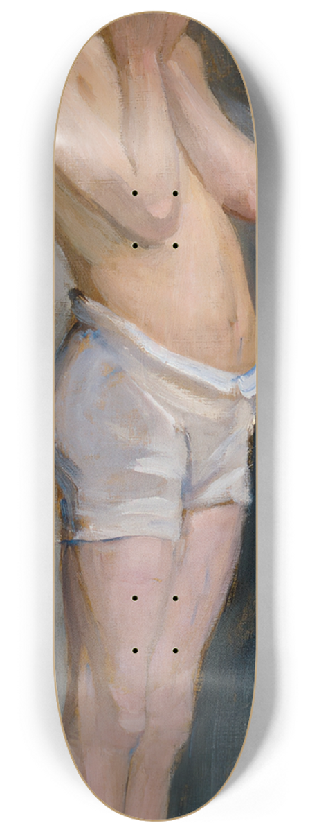 Maria Wiik - Nude Study, Standing Boy 8.25 inch art skate deck