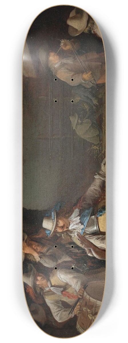 Anthonie Palamedesz. - A Guardroom Interior 8.25 inch art skate deck