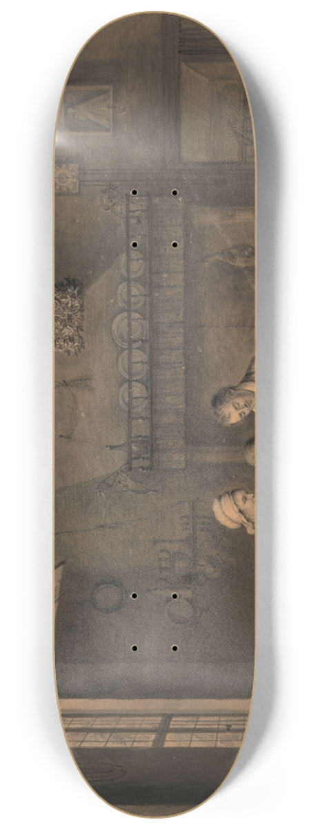 Marie Simons - Breakfast at the Farm 8.25 inch art skate deck