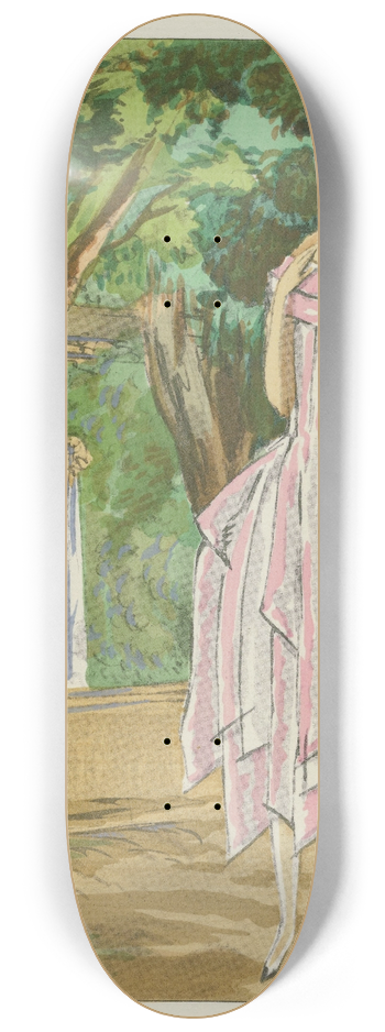 Mario Simon - La partie de cache-cache ; Robe en ruban 8.25 inch art skate deck