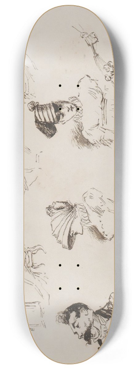 Marius Bauer - Figuurstudies 8.25 inch art skate deck