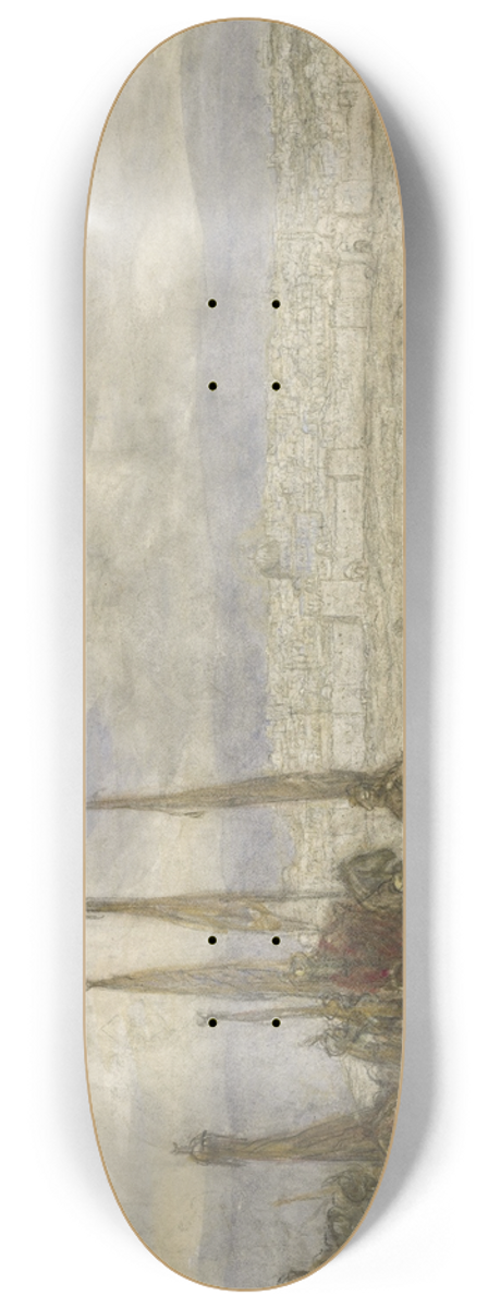 Marius Bauer - Turks leger voor Jeruzalem 8.25 inch art skate deck