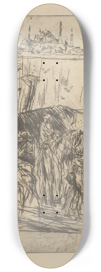 Marius Bauer - Twee voorstellingen uit Adrianopel. 8.25 inch art skate deck