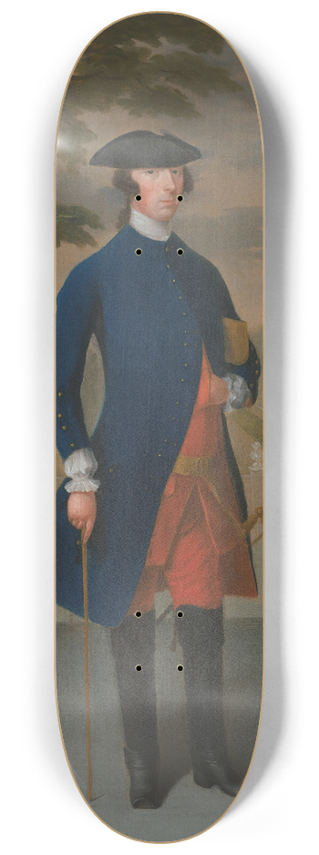 Anthony Lee - Portrait of Joseph Leeson, 1st Earl of Milltown (c.1711-1783) 8.25 inch art skate deck
