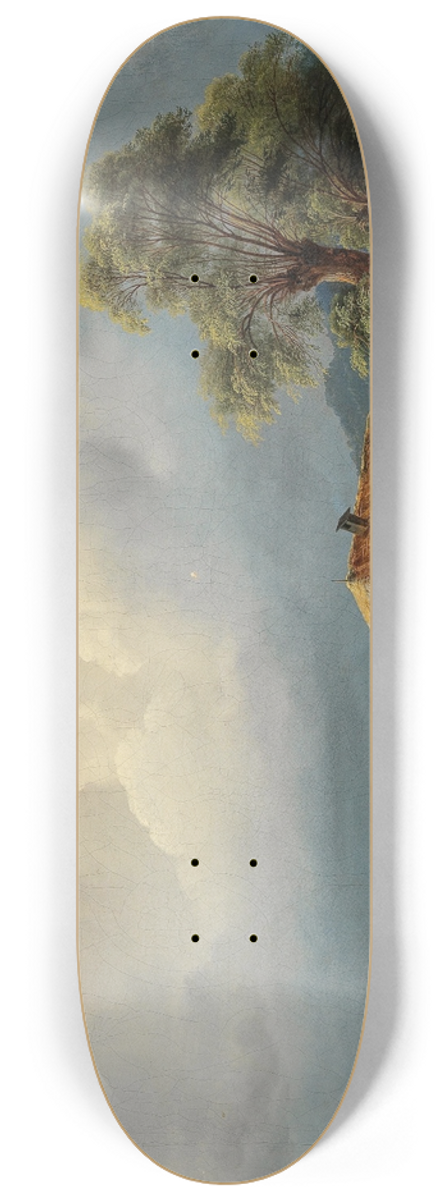Markus Pernhart - St. Ruprecht near Klagenfurt) Lake Wrthersee, A Fishing Hut, 8.25 inch art skate deck