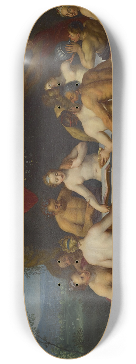 Marten Pepijn - The Wedding Feast Of Bacchus And Ariadne 8.25 inch art skate deck