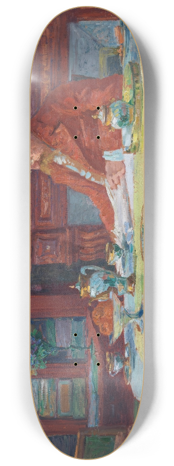 Marthe Massin  - Verhaeren aan tafel 8.25 inch art skate deck