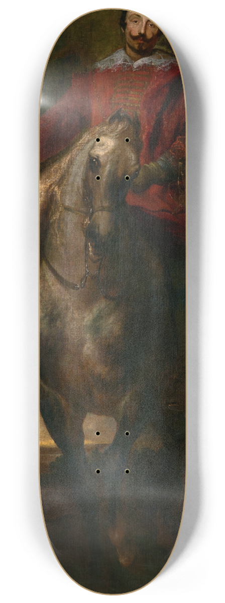 Anthony van Dyck - Equestrial Portrait 8.25 inch art skate deck