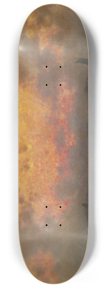 Martin Johnson Heade - Sunset on the Coast (Florida Sunset; View of New York Harbor) 8.25 inch art skate deck