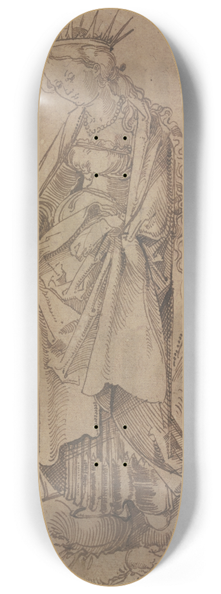 Martin Kaldenbach - Saint Catherine 8.25 inch art skate deck