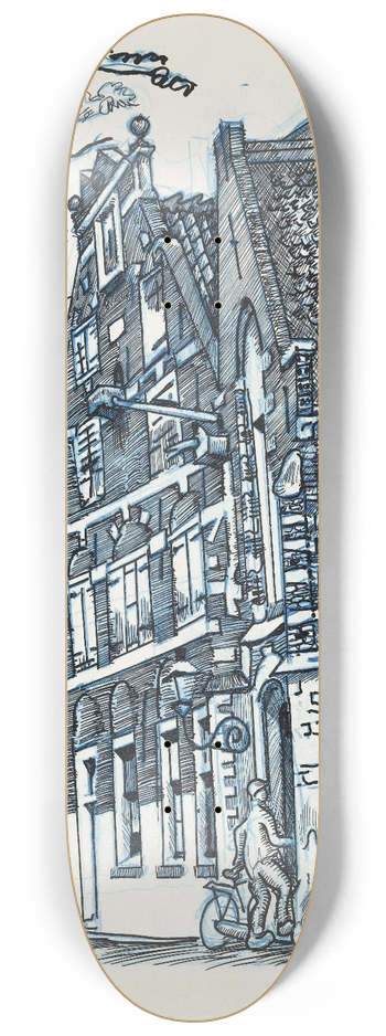 Martin Monnickendam - Oostelijke portaal van de St. Nicolaaskerk te Monnickendam 8.25 inch art skate deck