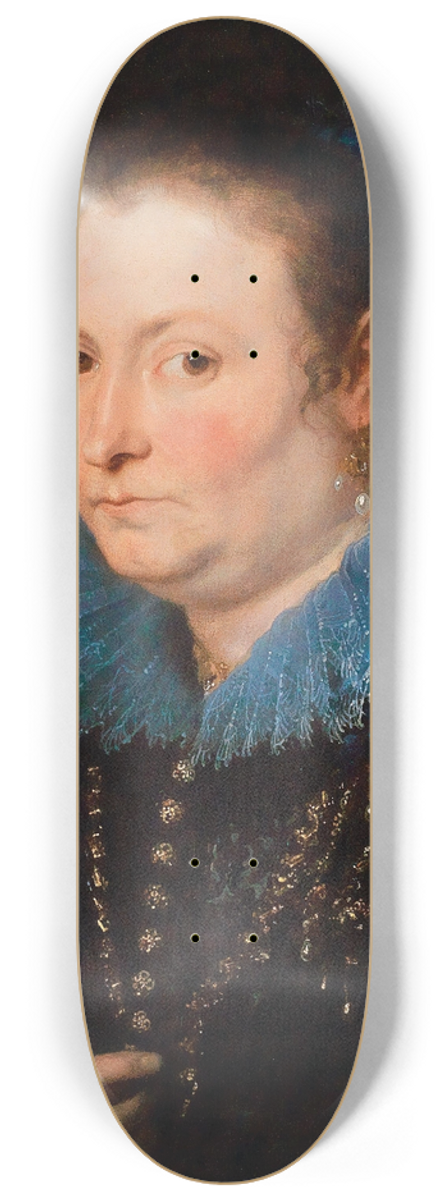Anthony van Dyck - Portrait Of A Lady, Half-Length, Said To Be A Genoese Noblewoman 8.25 inch art skate deck