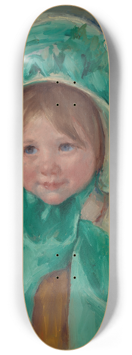 Mary Cassatt - Sara in a Green Bonnet 8.25 inch art skate deck
