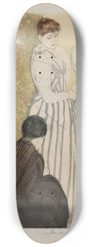 Mary Cassatt - The Fitting 8.25 inch art skate deck