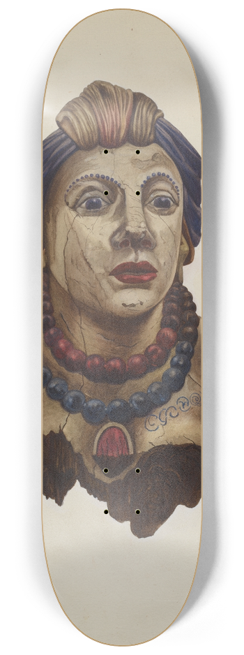 Mary E. Humes - Indian Princess Figurehead 8.25 inch art skate deck