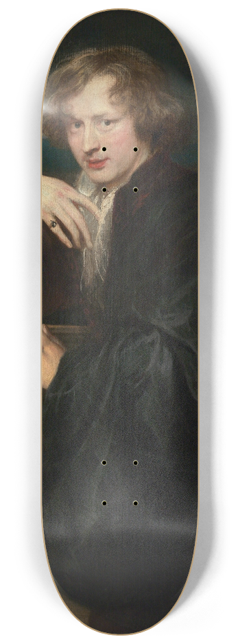 Anthony van Dyck - Self-Portrait ca. 8.25 inch art skate deck