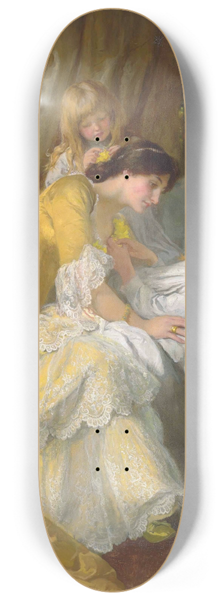 Mary Lightbody Gow - A kiss goodnight 8.25 inch art skate deck