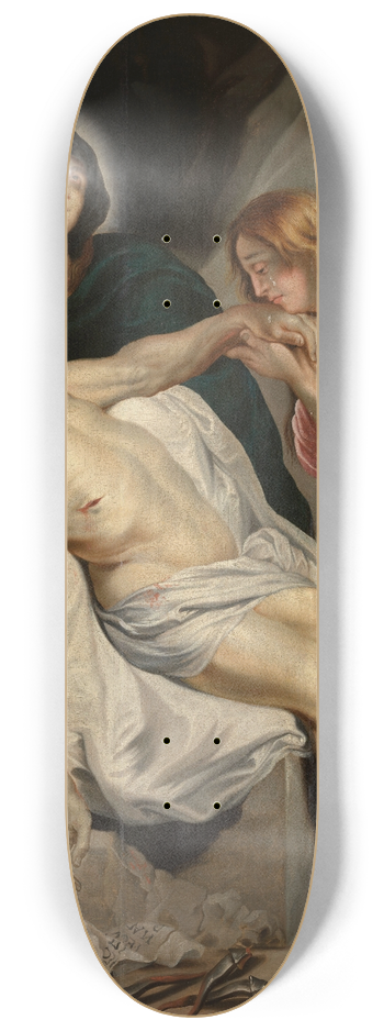 Anthony van Dyck - The Lamentation over the Dead Christ 8.25 inch art skate deck