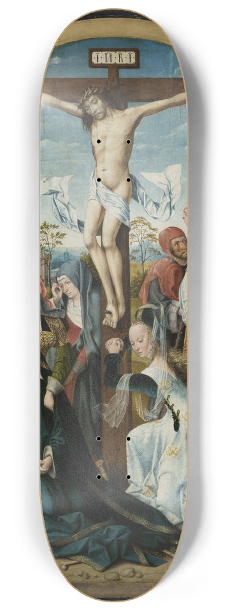 Master of Frankfurt - The Crucifixion of Christ 8.25 inch art skate deck