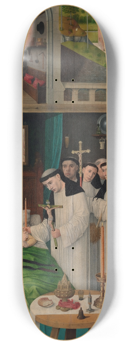 Master of Saint Augustine - Scenes from the Life of Saint Augustine 8.25 inch art skate deck