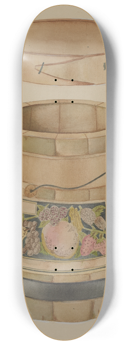 Anthony Zuccarello - Wooden Jam Pail 8.25 inch art skate deck
