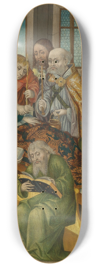 Master Of The Crucifixion Triptych - The Death Of The Virgin 8.25 inch art skate deck