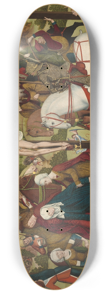 Master of the Death of Saint Nicholas of Mnster - Calvary 8.25 inch art skate deck
