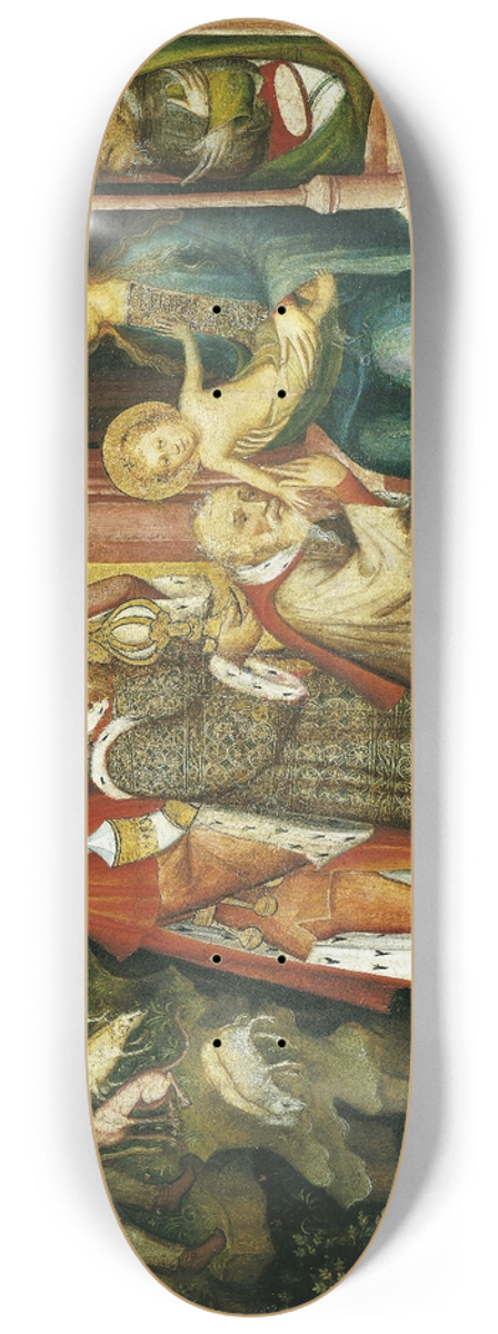 Master Of The Middle Rhine - The Adoration of the Magi 8.25 inch art skate deck