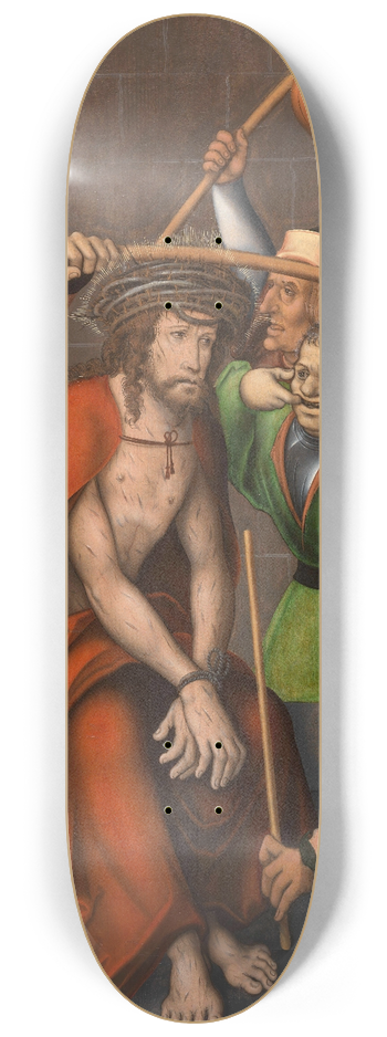 Master of the Pflock Altarpiece - Crowning of Thorns 8.25 inch art skate deck
