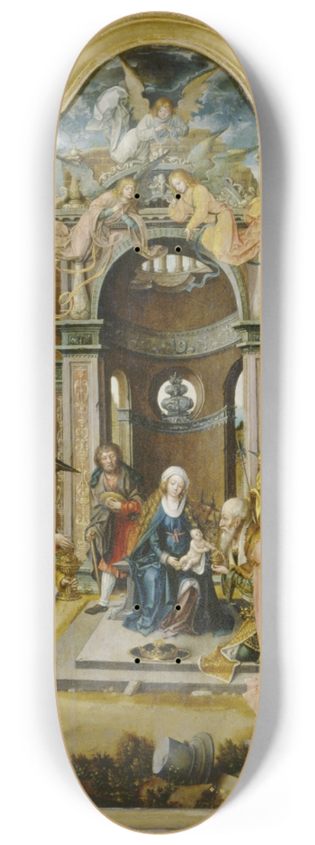 Master of the von Groote Adoration - The Adoration of the Magi 8.25 inch art skate deck