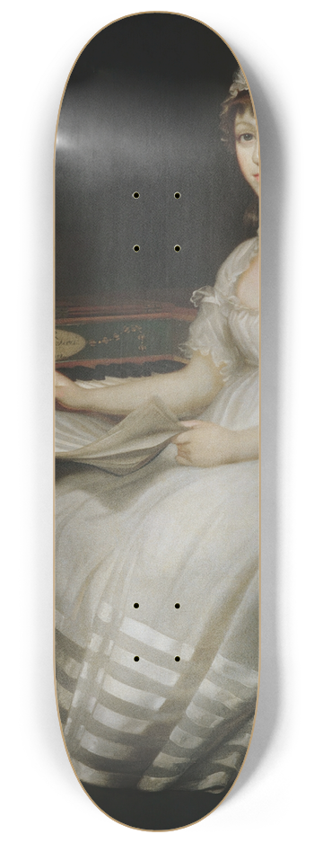 Mather Brown - Portrait of a Young Woman 8.25 inch art skate deck