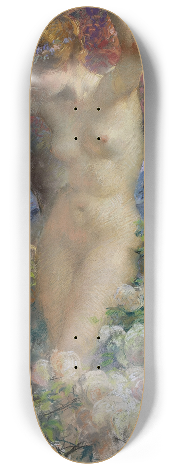 Antoine Calbet - Parmi les roses 8.25 inch art skate deck