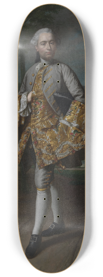 Mattheus Verheyden - Portrait of Gerard Cornelis van Riebeeck 8.25 inch art skate deck