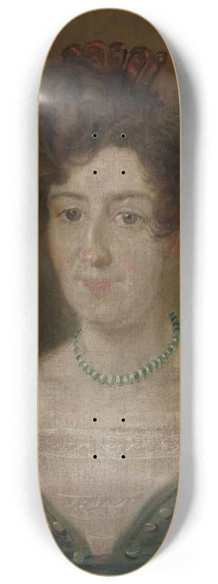 Matthias Stoltenberg - Portrait of Benedicte Dorthea Thaulow 8.25 inch art skate deck