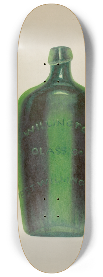 Maud M. Holme - Glass Bottle 8.25 inch art skate deck
