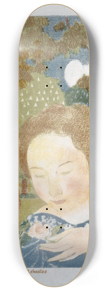 Maurice Denis - The Attitudes Are Informal And Chaste 8.25 inch art skate deck