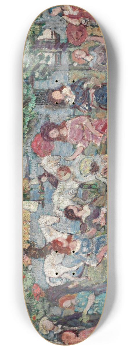 Maurice Prendergast - Landscape With Figures 8.25 inch art skate deck