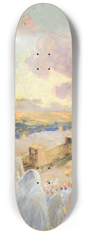 Maurice Romberg de Vaucorbeil - The Sultan Going Out 8.25 inch art skate deck