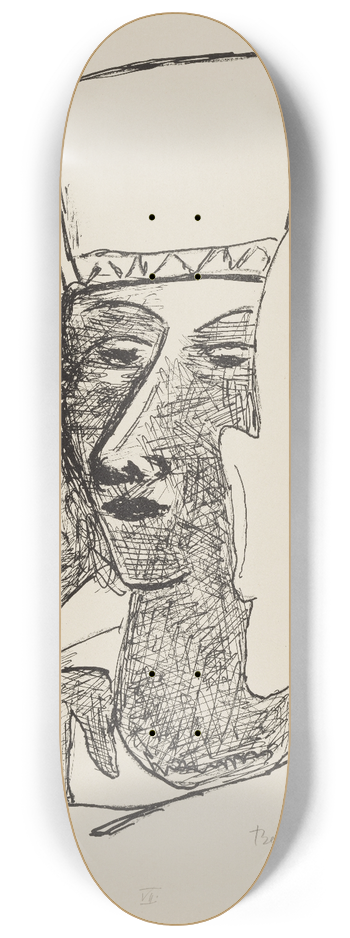 Max Beckmann - Dancing Couple 8.25 inch art skate deck