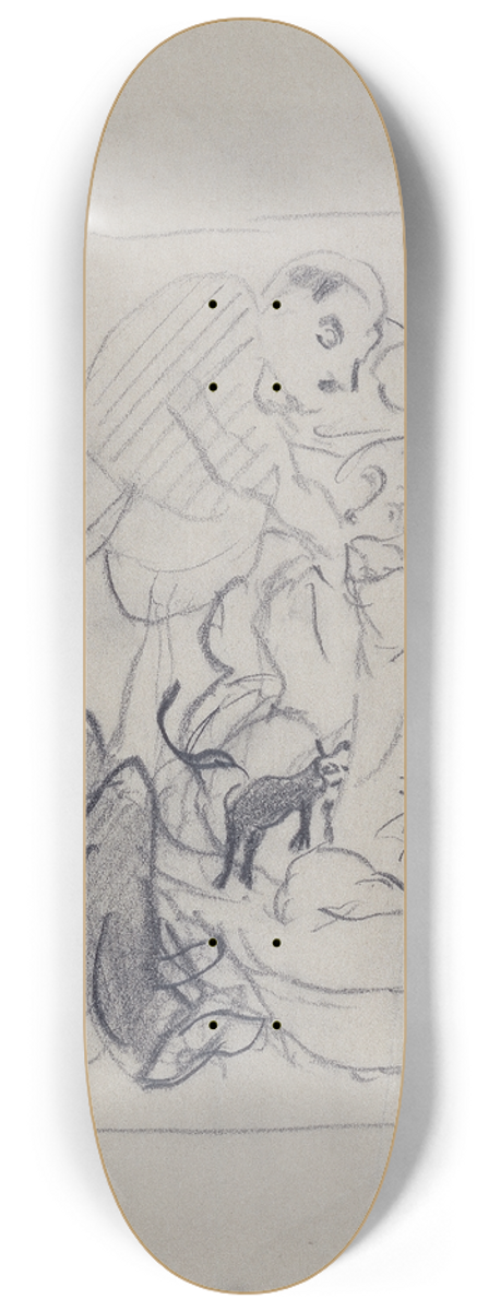 Max Beckmann - Family portrait (Battenbergs) 8.25 inch art skate deck