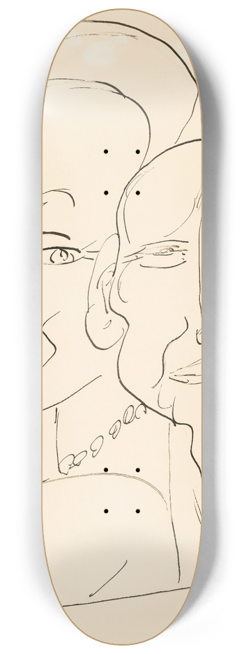 Max Beckmann - Gelchter (Laughter) 8.25 inch art skate deck