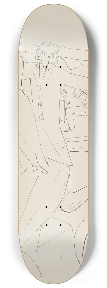 Max Beckmann - Tango 8.25 inch art skate deck