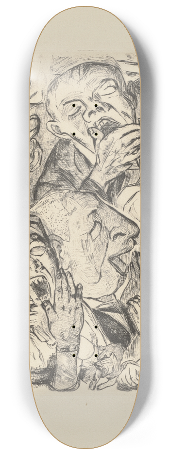 Max Beckmann - The Yawners 8.25 inch art skate deck