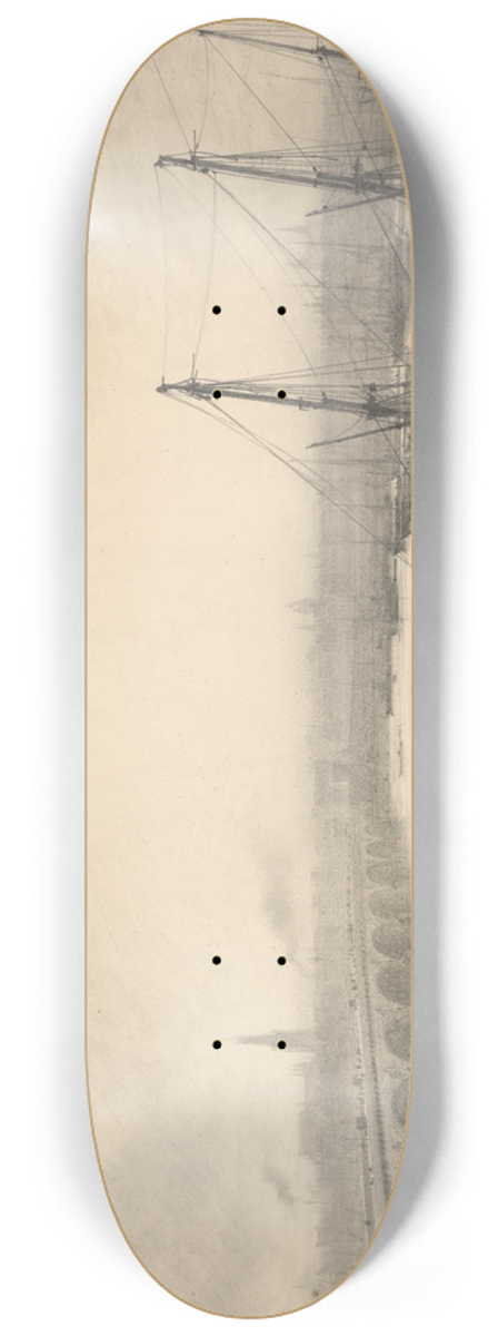 Maxime Lalanne - View ofBordeaux 8.25 inch art skate deck