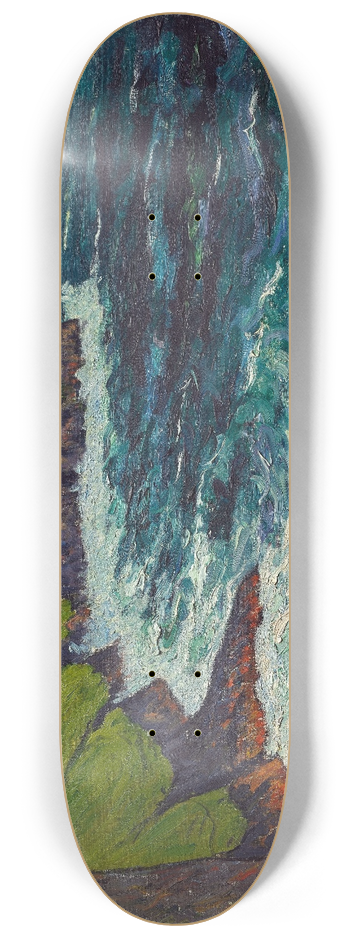 Maxime Maufra - The Cliffs at Beg-ar-Fry, Saint-Jean-du-Doigt 8.25 inch art skate deck