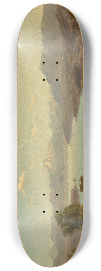 Maximilian Haushofer - A View of Lake Waginger See 8.25 inch art skate deck