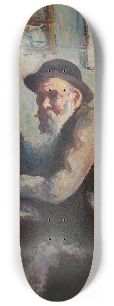 Maximilien Luce - Autoportrait au chevalet 8.25 inch art skate deck