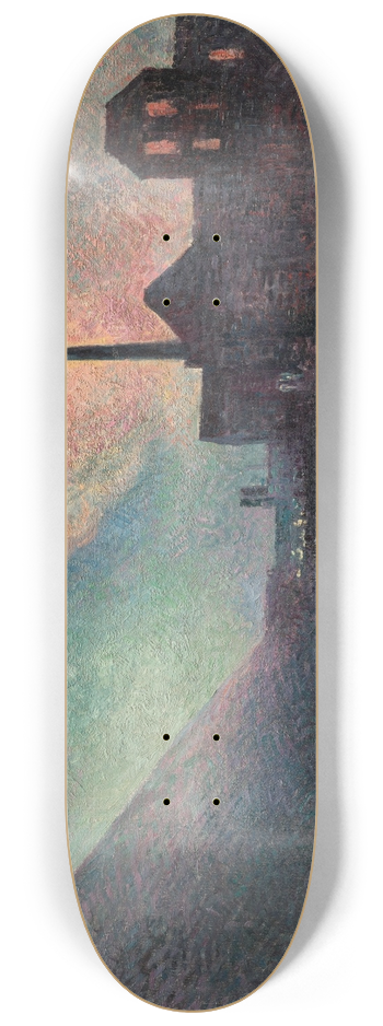 Maximilien Luce - Couillet, La Nuit 8.25 inch art skate deck
